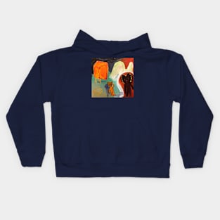 Meeting a Mountain Bear Kids Hoodie